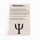 Psicologia Dicionário Minimalista Quadro Canvas 120x80cm