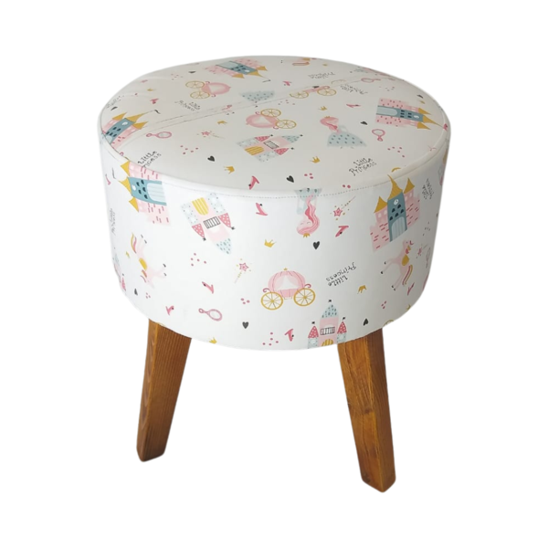 Puf, Puff P/ Sala E Hall Entrada Branco Infantil Decorativa F