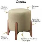 Puf Puff Para Sala Lhor Veludo Bege Rm