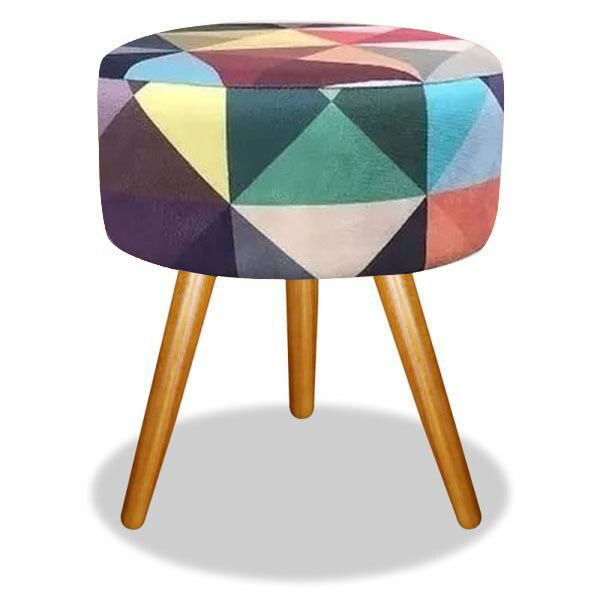 Puf, Puff Para Sala Pé Palito Triangulo 50 Cm Altura