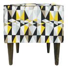 Pufe Milão Impermeável Geométrica Colorida Pé Palito