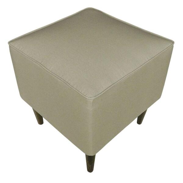 Pufe Milão Impermeável Maragogi Bege Pé Palito