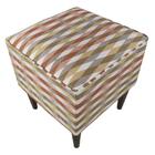 Pufe Milão Impermeável Maragogi Zig Zag Colorido Pé Palito