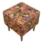 Pufe Milão Suede Folha Ocre Suprema