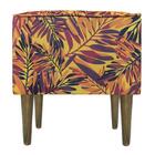 Pufe Milão Suede Folha Ocre Suprema