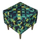 Pufe Milão Suede Vitral Verde Suprema