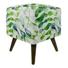 Pufe Modena Botânica Acácia Com Pé Palito Inclinado