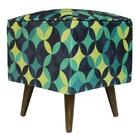 Pufe Modena Suprema Círculos Pé Palito Inclinado