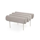 Pufe Rolinho Veludo Linee Terracota