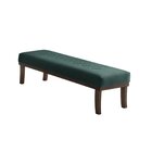 Puff 100cm Pés Imbuia Theo  Verde