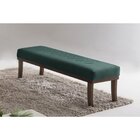 Puff 100cm Pés Imbuia Theo  Verde