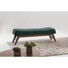 Puff 140cm Pés Imbuia Horus Moderno Verde