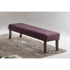 Puff 140cm Pés Imbuia Theo  Rosa