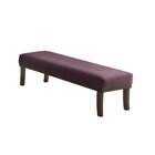 Puff 140cm Pés Imbuia Theo  Rosa