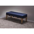 Puff 140cm Pés Mel Livia  Azul