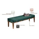 Puff 140cm Pés Mel Livia  Verde