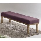 Puff 140cm Pés Mel Theo  Rosa