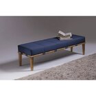 Puff 160cm Pés Mel Livia  Azul