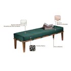 Puff 160cm Pés Mel Livia  Verde