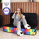 Puff 3 Em 1 Multiuso Casal Dobrável D33 - Bf Colchões