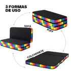 Puff 3 Em 1 Multiuso Casal Dobrável D33 - Bf Colchões