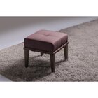 Puff 45cm Pés Imbuia Livia  Rosa