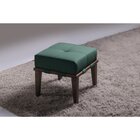 Puff 45cm Pés Imbuia Livia  Verde