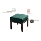 Puff 45cm Pés Imbuia Livia  Verde