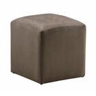 Puff 45x35x35 Veludo Marrom - Móveis Digital