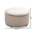 Puff  Sapateira Baú Decorativo Zeus Speciale Home