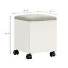 Puff Agra Off White E Cinza