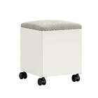 Puff Agra Off White E Cinza