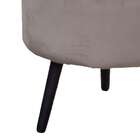 Puff Alegria Veludo Bege