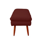 Puff Aparador Estofado Italy Decorativo Veludo Marsala