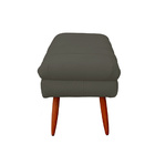 Puff Aparador Estofado Italy Decorativo Veludo Tabaco