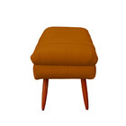 Puff Aparador Estofado Italy Decorativo Veludo Terracota