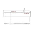 Puff Apoio Assento Grande Chumbo Com Bandeja Tubos Pretos