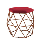Puff Aramado Bronze Suede Escolha Sua Cor - Wed Decor - Verme