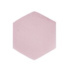 Puff Aramado Hexagono Decorativo Industrial Cobre Com Suede -