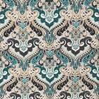 Puff Aramado Hexágono Estampado D76 Base Dourado D'rossi