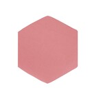 Puff Aramado Hexágono Suede Base Preto - D'rossi - Rose