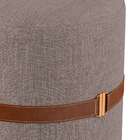 Puff Aston Cinza E Marrom