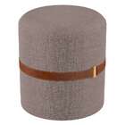 Puff Aston Cinza E Marrom