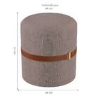 Puff Aston Cinza E Marrom