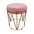 Puff Babu Suede Base Cobre - Rose