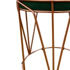 Puff Babu Suede Base Cobre - Verde