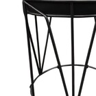 Puff Babu Suede Base Preto - Preto