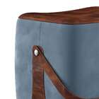 Puff Bag Azul E Marrom