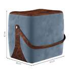 Puff Bag Azul E Marrom