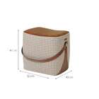 Puff Bag Cinza E Bege